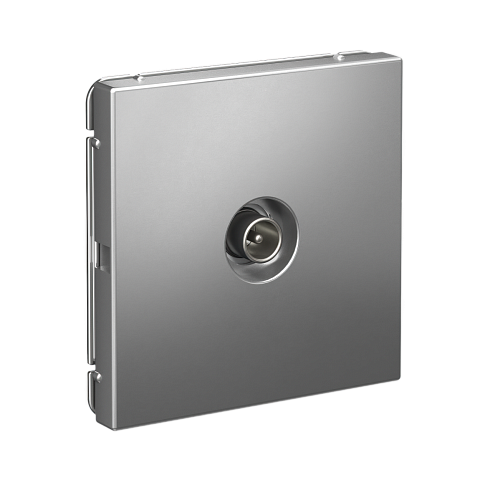 Systeme Electric ArtGallery Сталь TV Розетка проходная 4DB, механизм