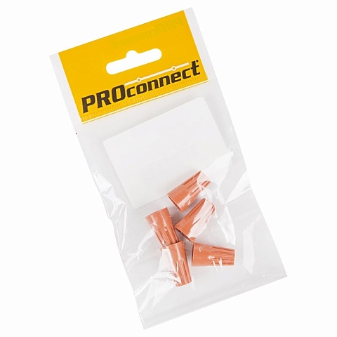 PROconnect Соединительный изолирующий зажим  "СИЗ-3", 1,5-6 мм², оранжевый, 5 шт.