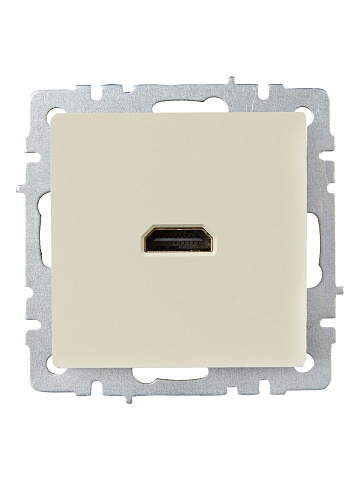IEK BRITE Розетка HDMI РHDMI-0-БрКр бежевый