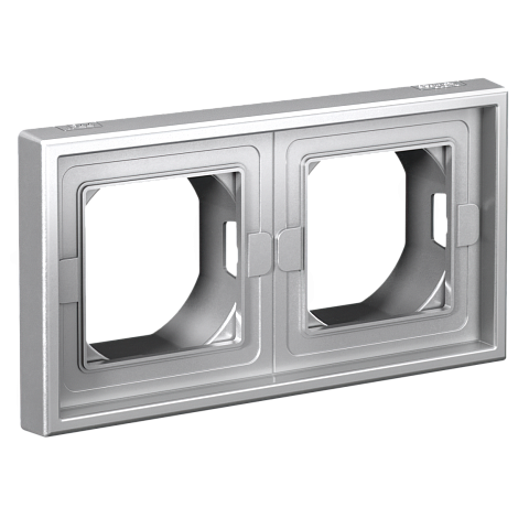 Systeme Electric ArtGallery Алюминий Рамка 2-ая IP44