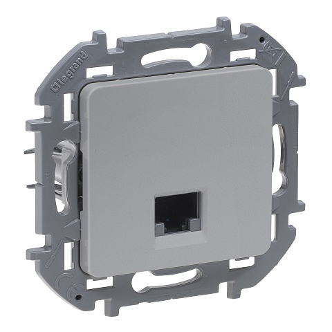 Legrand INSPIRIA Алюминий Информационная розетка RJ 45 - категория 6 - UTP