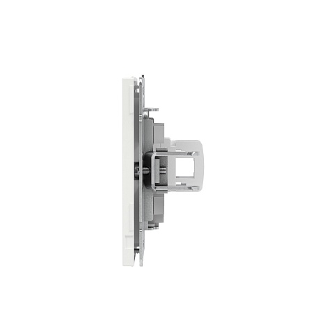 DKC KANT Компьютерная розетка RJ-45 без шторки, кат.5е одинарная, белая магнолия