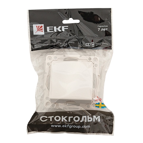 EKF PROxima Стокгольм Белый Кабельный вывод