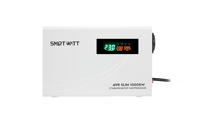 SMARTWATT Настенный стабилизатор напряжения AVR SLIM 1000RW