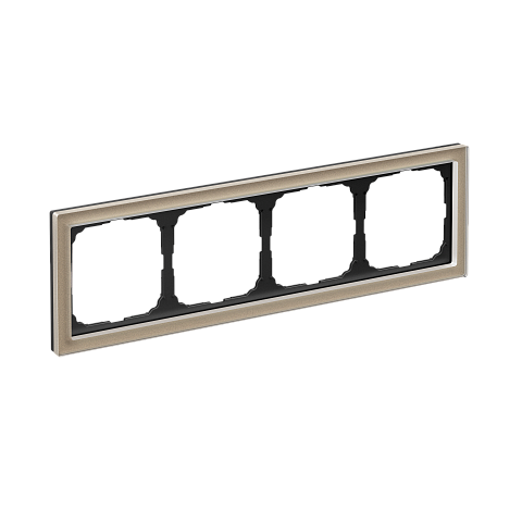 Systeme Electric ArtGallery Pure Органическое стекло Шампань Рамка 4-ая