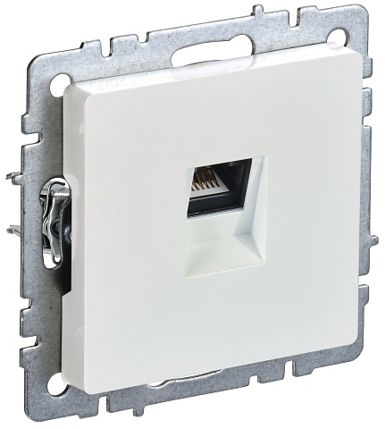 IEK BRITE BASE Жемчуг Розетка комп. RJ45 кат.6 РК11-БрЖ