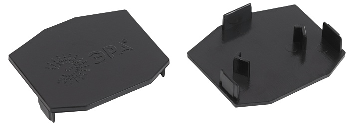 ЭРА Заглушка TRM-PC20-EC BK для магнитного шинопровода пластиковая черная для системы NOVA