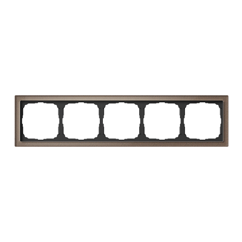 Systeme Electric ArtGallery Pure Органическое стекло Мокко Рамка 5-ая
