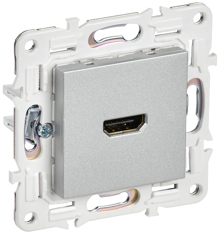 IEK SKANDY Серебряный Розетка HDMI SK-H01S
