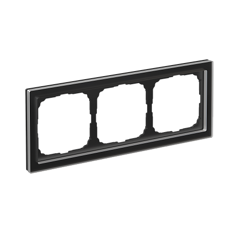 Systeme Electric ArtGallery Pure Органическое стекло Черный Рамка 3-ая