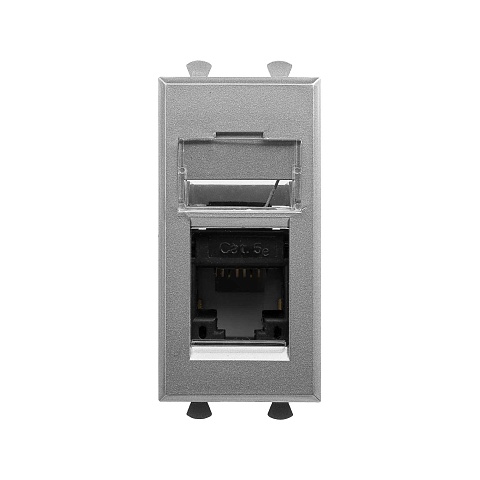 DKC Avanti Закаленная сталь Компьютерная розетка RJ-45  категория 5е 1 модуль