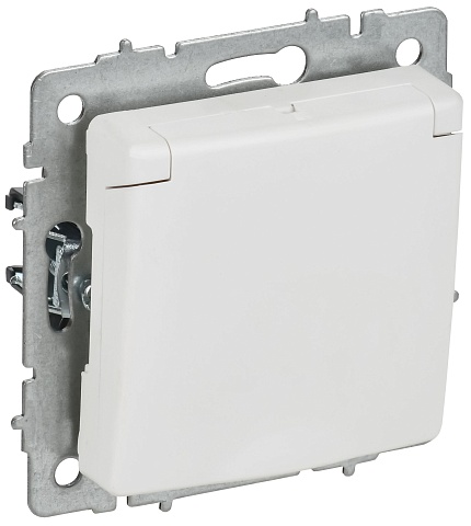 IEK BRITE Роз. с з/к/ш с кр. 16А IP20 РСбш10-3-БрАБ а/б