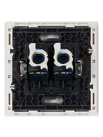 IEK FORTE&PIANO Белый Розетка комп. 2-ая RJ45 кат.6 FP234