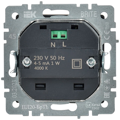 IEK BRITE Подсветка LED встраиваемая ПЛ20-БрТБ бр.