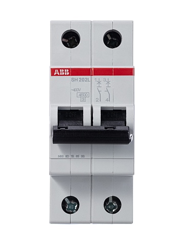 ABB Выключатель автоматический 2-полюсной SH202L B25
