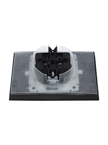 IEK BRITE Темн.бронза Розетка 2-я с кр. 16А в сборе IP44 РСбш12-3-44-БрТБ