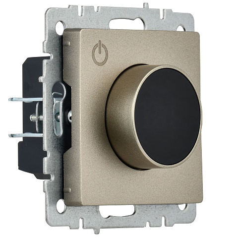 IEK BRITE BASE Шампань Термостат электронный с инд. ТС10-1-БрШ (терморегулятор)