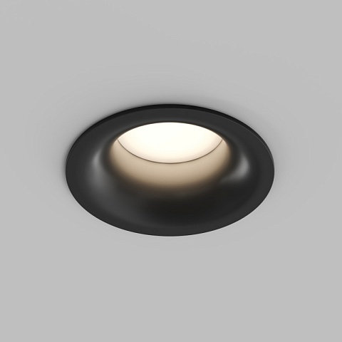 Denkirs DK3124-BK Встраиваемый влагозащищенный светильник KIBEK, IP65, 15 Вт, GU5.3, LED, черный, пластик