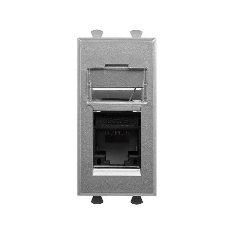 DKC Avanti Закаленная сталь Компьютерная розетка RJ-45  категория 6А 1 модуль