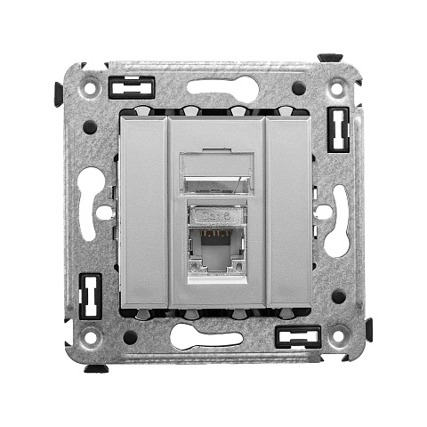 DKC Avanti Закаленная сталь Компьютерная розетка RJ-45 одинарная  категория  6 экранированная