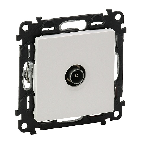 Legrand Valena LIFE DIY Бел Розетка TV проходная 1,5дБ/14дБ 0-2400 МГц.