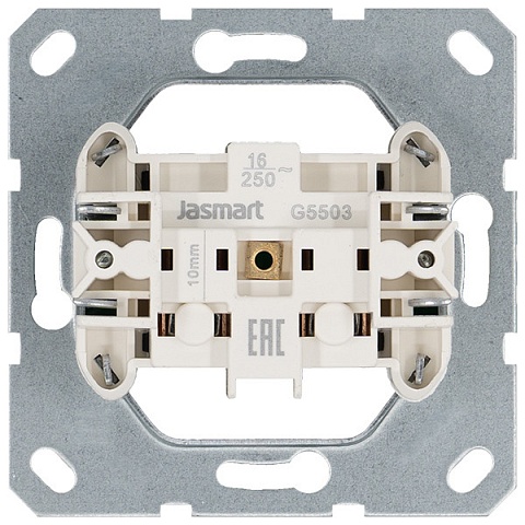 Jasmart G Мокко Розетка б/з со шторками 16A 250V~