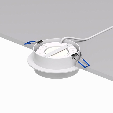 Denkirs DK2090-WH Встраиваемый светильник FLAT, IP 20, до 15 Вт, GX53, LED, белый, алюминий