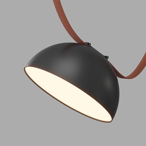 Denkirs DK5561-BK Трековый светильник Belty Flow со светодиодом d220mm H117mm 48V 24W 120° 3000K IP20 черный алюминий