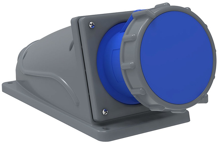IEK Розетка стационарная ССИ-133 63А-6ч/200-250В 2Р+РЕ IP67 MAGNUM