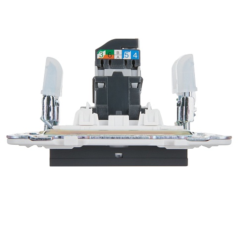 IEK SKANDY Графит Розетка компьютерная RJ45 кат.5E SK-K01G