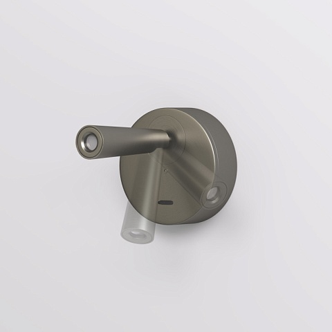 Denkirs DK5072-DN Бра SHINE WALL со светодиодом, D104*H68, IP20, 3000К, 3W, RA≥90, темный никель, алюминий