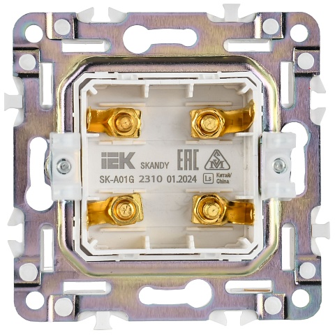 IEK SKANDY Графит Аудиорозетка 4-ая SK-A01G