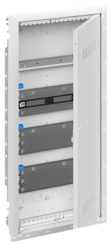 ABB UK640MVB Шкаф мультимедийный с дверью с вентиляционными отверстиями и DIN-рейкой (4 ряда) без розетки