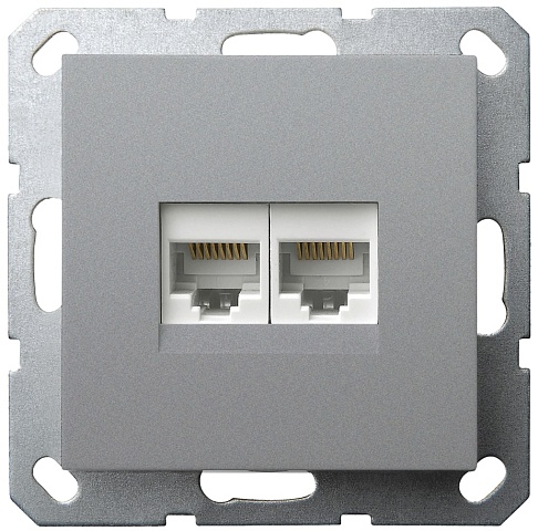 Jasmart G Алюминий Розетка RJ45 2-ая