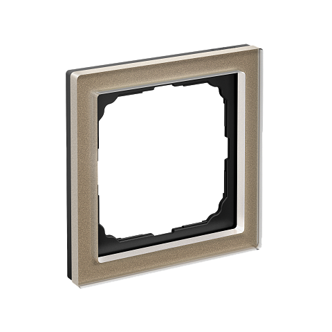 Systeme Electric ArtGallery Pure Органическое стекло Шампань Рамка 1-ая