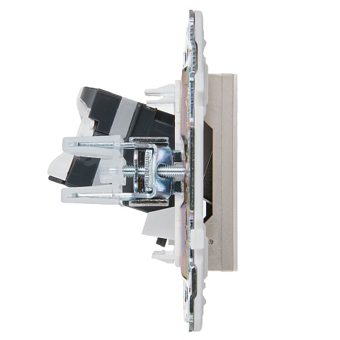 IEK SKANDY Шампань Розетка компьютерная RJ45 кат.5E SK-K01Sh