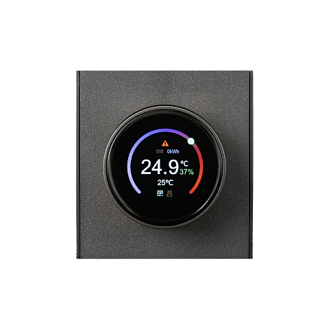 KRANZ STRONG Терморегулятор Wi-Fi с/у графит, с 1-пост. рамкой