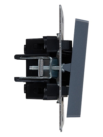 IEK BRITE BASE Маренго Выключ. 1-кл. прох. с инд. 10А ВС10-1-7-БрМ