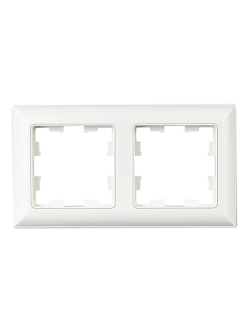 IEK BRITE DECOR Белый 3D-форма Рамка 2-м РУ-2-Бр