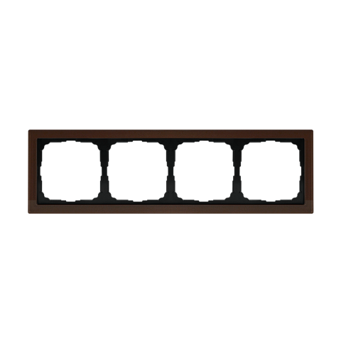 Systeme Electric ArtGallery Pure Органическое стекло Мокко Рамка 4-ая