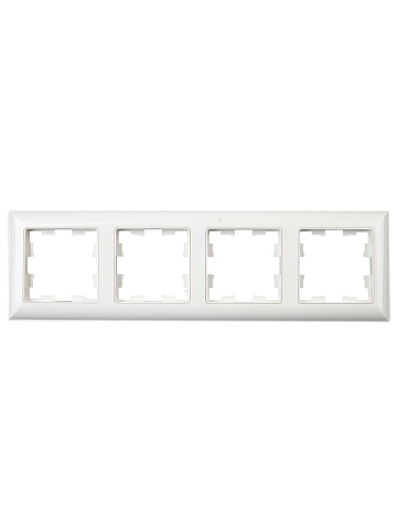 IEK BRITE DECOR Белый 3D-форма Рамка 4-м РУ-4-Бр