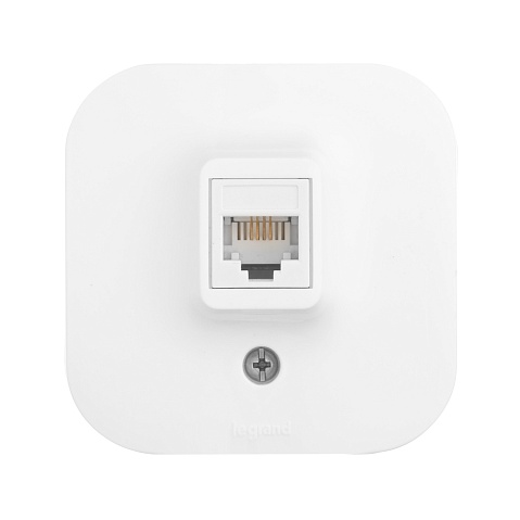 Legrand Quteo Белый Розетка RJ11