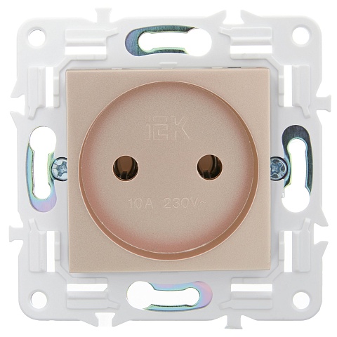 IEK SKANDY Песочный Розетка б/з 10А SK-R02Sa