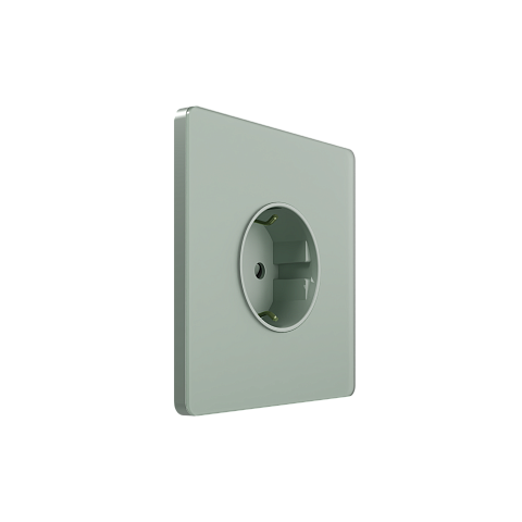 Systeme Electric Systeme Infinity Таежное утро Розетка с заземлением со шторками, 16А