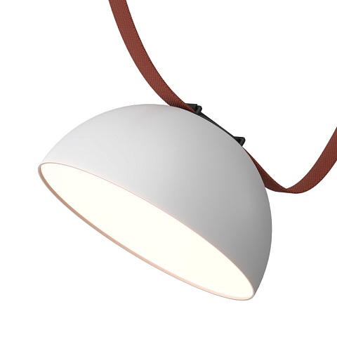 Denkirs DK5561-WH+BK Трековый светильник Belty Flow со светодиодом d220mm H117mm 48V 24W 120° 3000K IP20 белый с черным алюминий