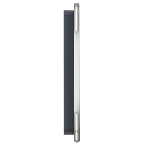 IEK BRITE DECOR Графит матовый стекло скругл.угол Рамка 1-м РУ-1-2-Бр RE