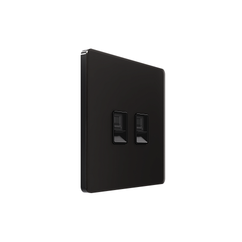 Systeme Electric Systeme Infinity Полярная ночь Розетка информационная RJ-45 кат.6 2-я