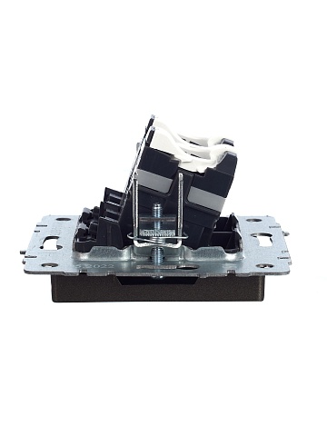 IEK BRITE Розетка компьютерная двойная RJ45 кат.5E РК10-2-БрТБ темная бронза