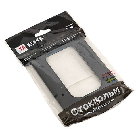 EKF PROxima Стокгольм Черный Рамка для розетки 2-ой