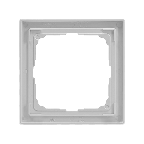 Systeme Electric ArtGallery Pure Органическое стекло Белый Рамка 1-ая